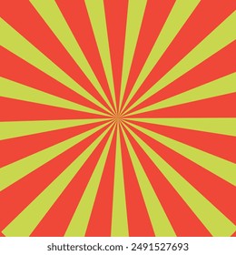 Pop arte amarillo fondo rojo. Ilustración vectorial de Anuncio