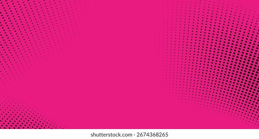 Arte Pop Comic estilo retro abstracto. Fondo de gradiente de patrón rosa punteado. Diseño moderno concepto de San Valentín telón de fondo.