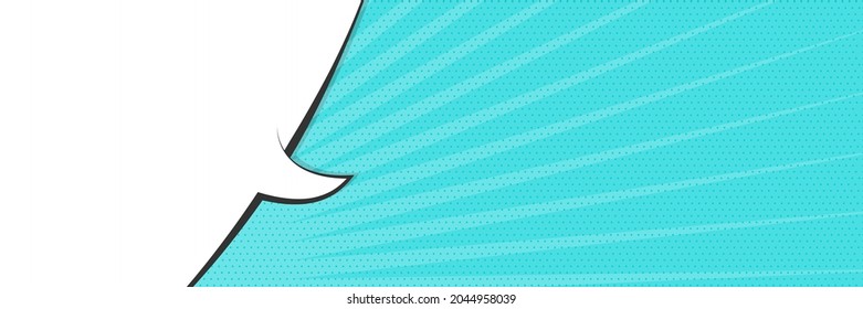 Pop-Art-Sprechblase. Hintergrund für den Text im Stil von Comics. Flachdesign