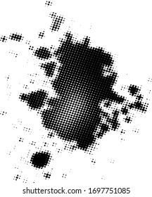 Pop art-style texture brush. Flat vector icon