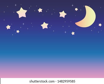 A pop background with a beautiful deformed starry sky.