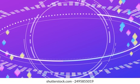 A pop background with a digital music theme_16:9