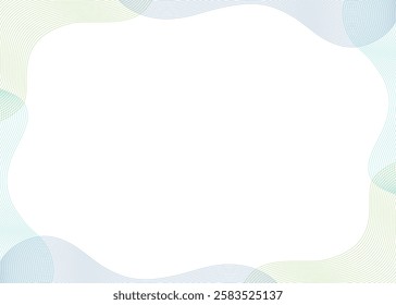 Pop Background Frame with Curved Design