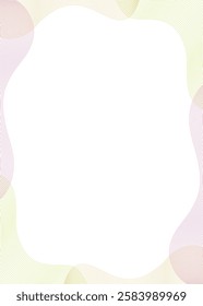 Pop Background Frame with Curved Design, Vertical