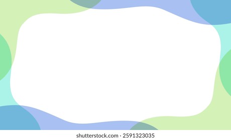 Pop Background Frame with Curved Design