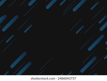 Pop de líneas azules y fondo negro