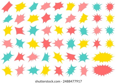 Pop Bomb Form Illustration Set