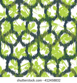 Pop botanical pattern seamless vector background tile
