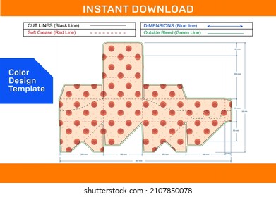 Plantilla de línea de cuadro emergente y archivo vectorial 3D, fácilmente modificable y redimensionable