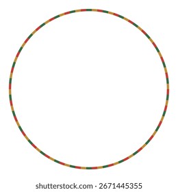 Pop circular frame, stripe pattern, decoration, Christmas colors