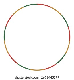 Pop circular frame, stripe pattern, decoration, Christmas colors