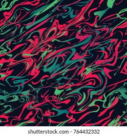 Pop and Colorful Abstract Marble Texture Seamless Pattern. Background Wallpaper