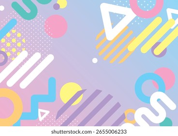 Fondo geométrico Pop y colorido