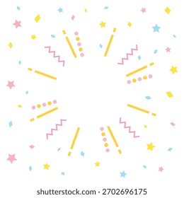Plano de fundo de linha concentrada pop, ilustração de vetor