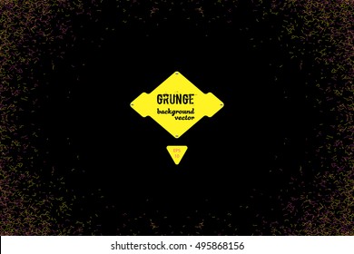 Pop cool comics background. Small pieces of colored on a black background. Vector illustration EPS10.