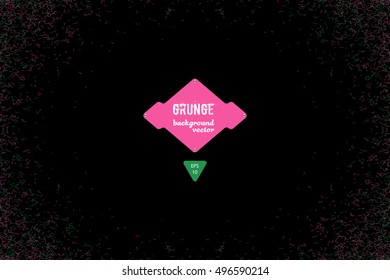Pop cool comics background. Small pieces of colored on a black background. Vector illustration EPS10.