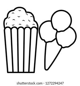 pop corn bag icon