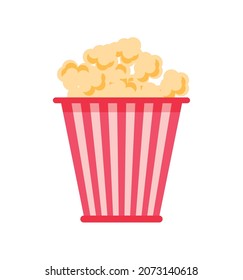 pop corn in box icon style
