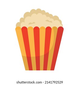 pop corn box over white