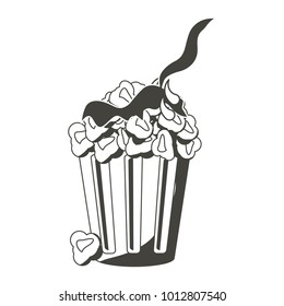 Pop corn bucket icon