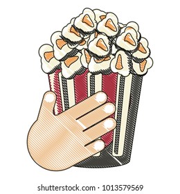 Pop corn bucket icon