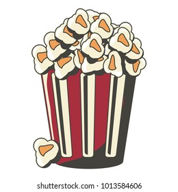 Pop corn bucket icon