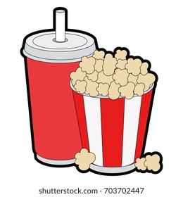 pop corn bucket icon 
