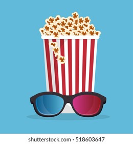 pop corn bucket white background