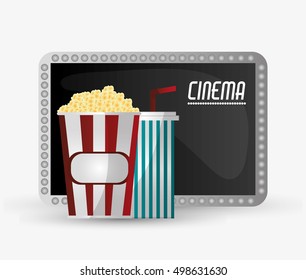 Pop corn cinema and movie design