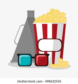Pop corn cinema and movie design