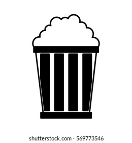 pop corn delicious icon vector illustration design