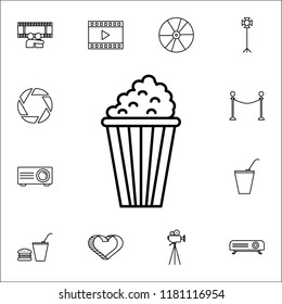 pop corn icon. Cinema icons universal set for web and mobile