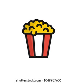 Pop Corn Icon Design