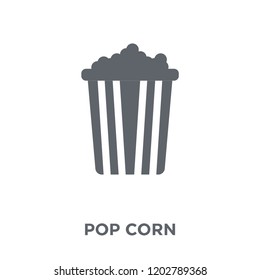 Pop corn icon. Pop corn design concept from Circus collection. Simple element vector illustration on white background.