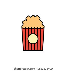 pop corn icon design, Eat food restaurant menu dinner lunch cooking and meal theme Vector illustration