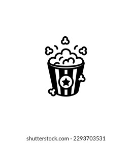 pop corn icon illustration vector