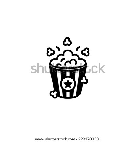 pop corn icon illustration vector