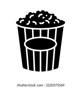 Pop corn icon. sign for mobile concept and web design. vector illustration