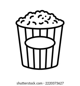 Pop corn icon. sign for mobile concept and web design. vector illustration