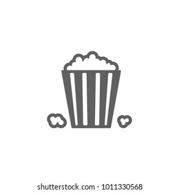 Pop corn icon in trendy flat style isolated on white background. Symbol for your web site design, logo, app, UI. Vector illustration, EPS