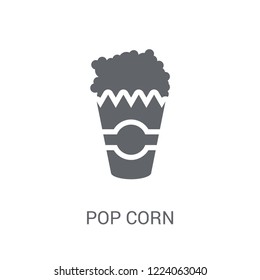 Pop corn icon. Trendy Pop corn logo concept on white background from Circus collection. Suitable for use on web apps, mobile apps and print media.