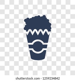 Pop corn icon. Trendy Pop corn logo concept on transparent background from Circus collection