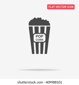 Pop corn icon. Vector concept illustration for design.