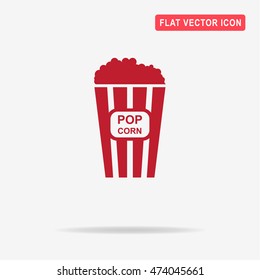 Pop corn icon. Vector concept illustration for design.