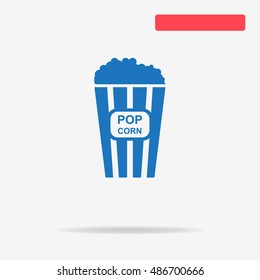 Pop corn icon. Vector concept illustration for design.