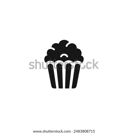 Pop corn icon vector. EPS 10 editable vector
