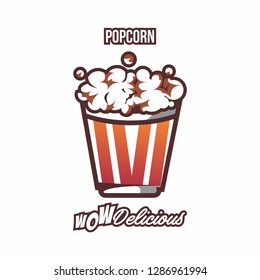 pop corn icon vector illustration