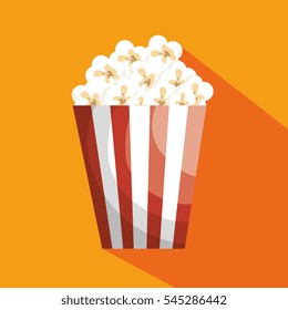 pop corn isolated icon