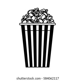 pop corn isolated icon