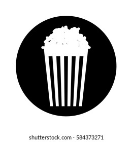 pop corn isolated icon